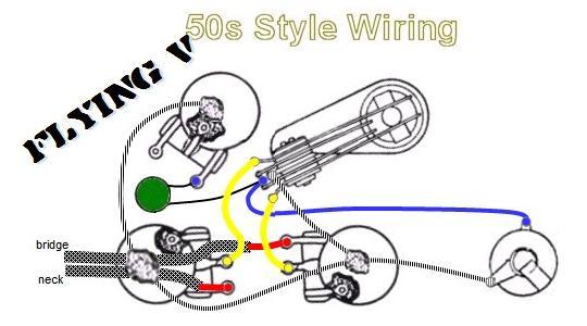 Flying V 50s Style Wiring 1