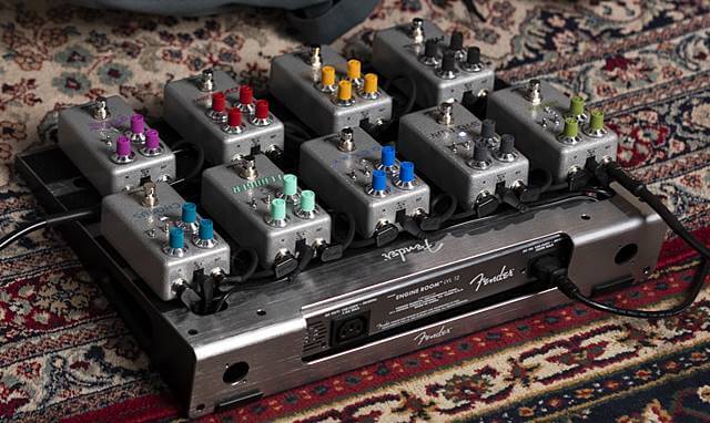 FENDER PROFESSIONAL PEDAL BOARDS設置イメージ