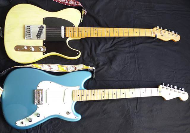 Fender Player Duo-Sonicとテレキャスターの大きさ比較